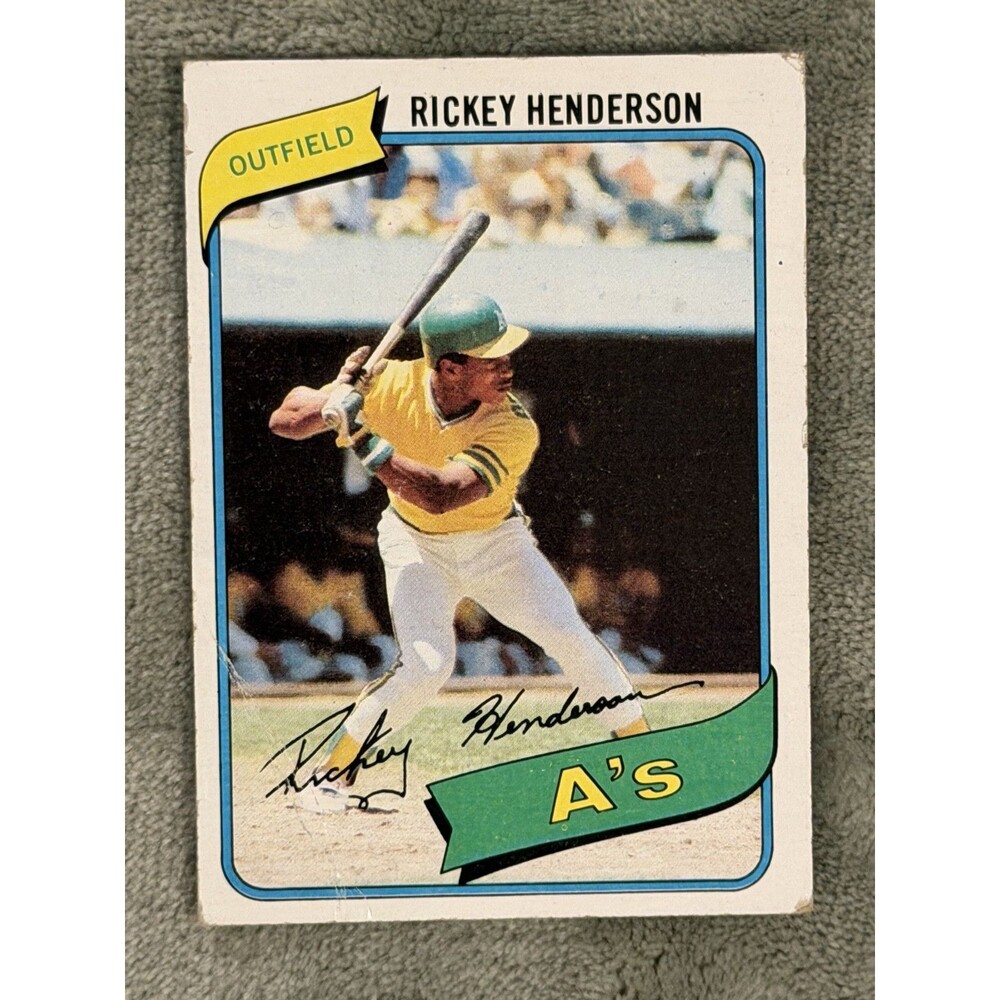 1980 Topps - Rickey Henderson #482 (RC)